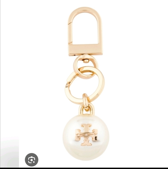 Tory Burch Handbags - Tory Burch Keychain Pearl Logo